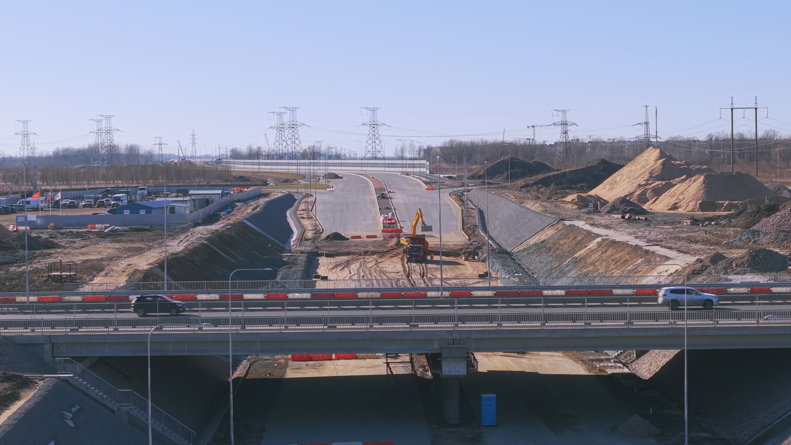 Фото к статье: Строительство Южной широтной магистрали