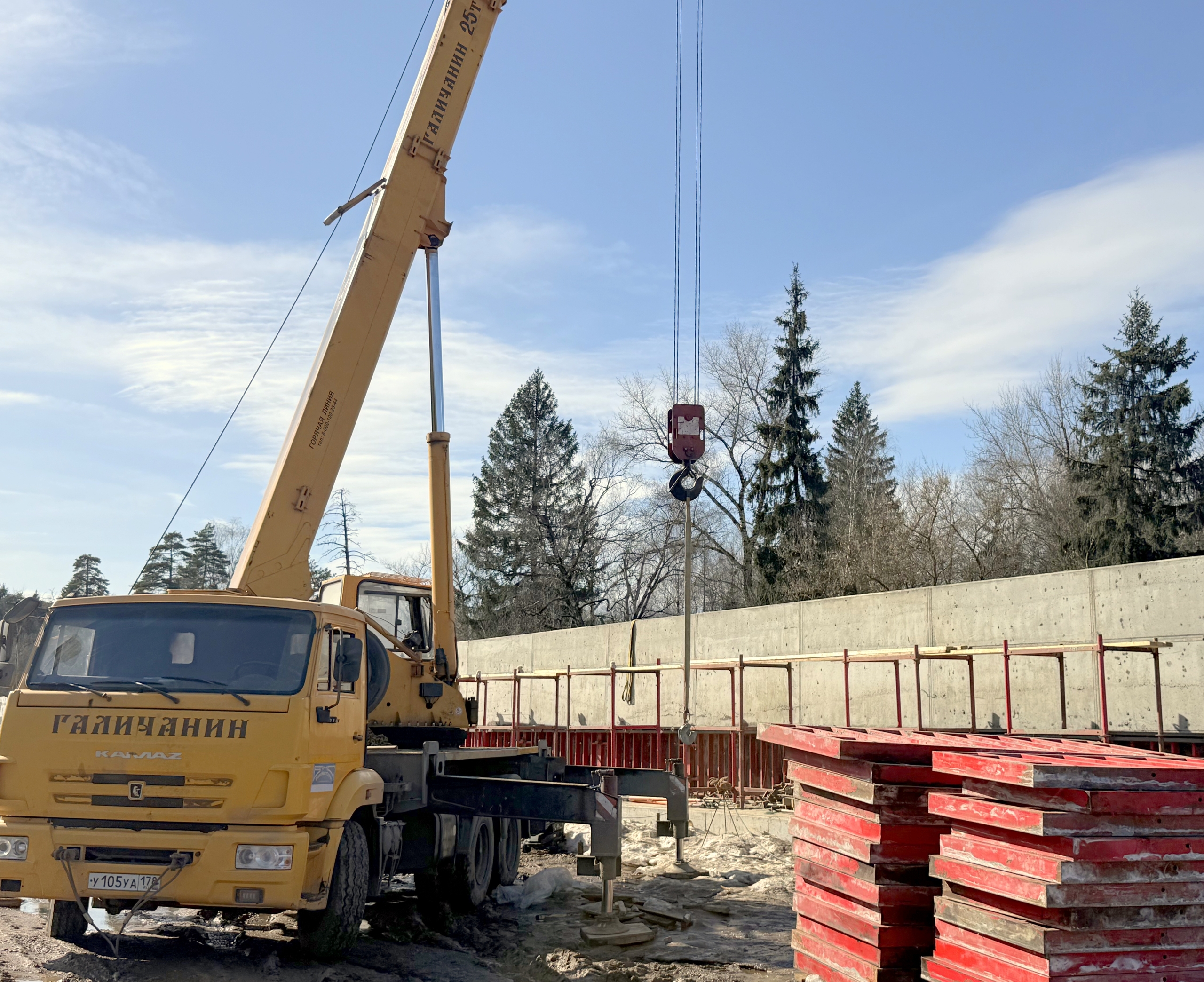 Фото к статье: Подпорная стена на Ярославском шоссе