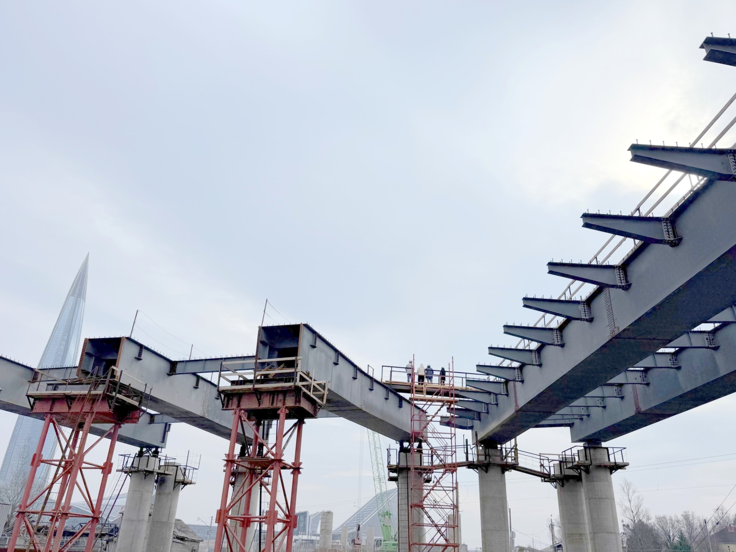 Фото к статье: Строительство транспортной развязки М-32